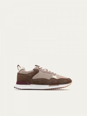 Sneakers Donna Hoff City Nantes Marroni Scuro Grigie | ULM7192WB