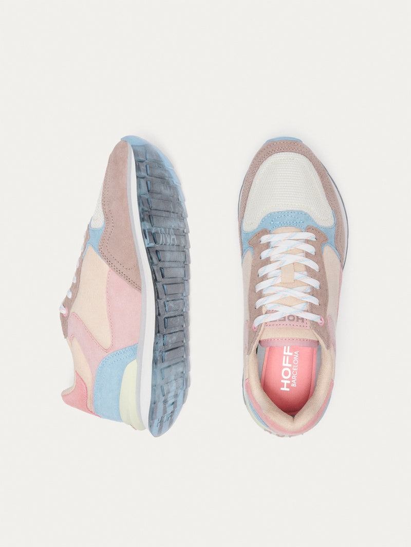 Sneakers Donna Hoff City Barcelona Rosa Blu Bianche | VAK6870DN