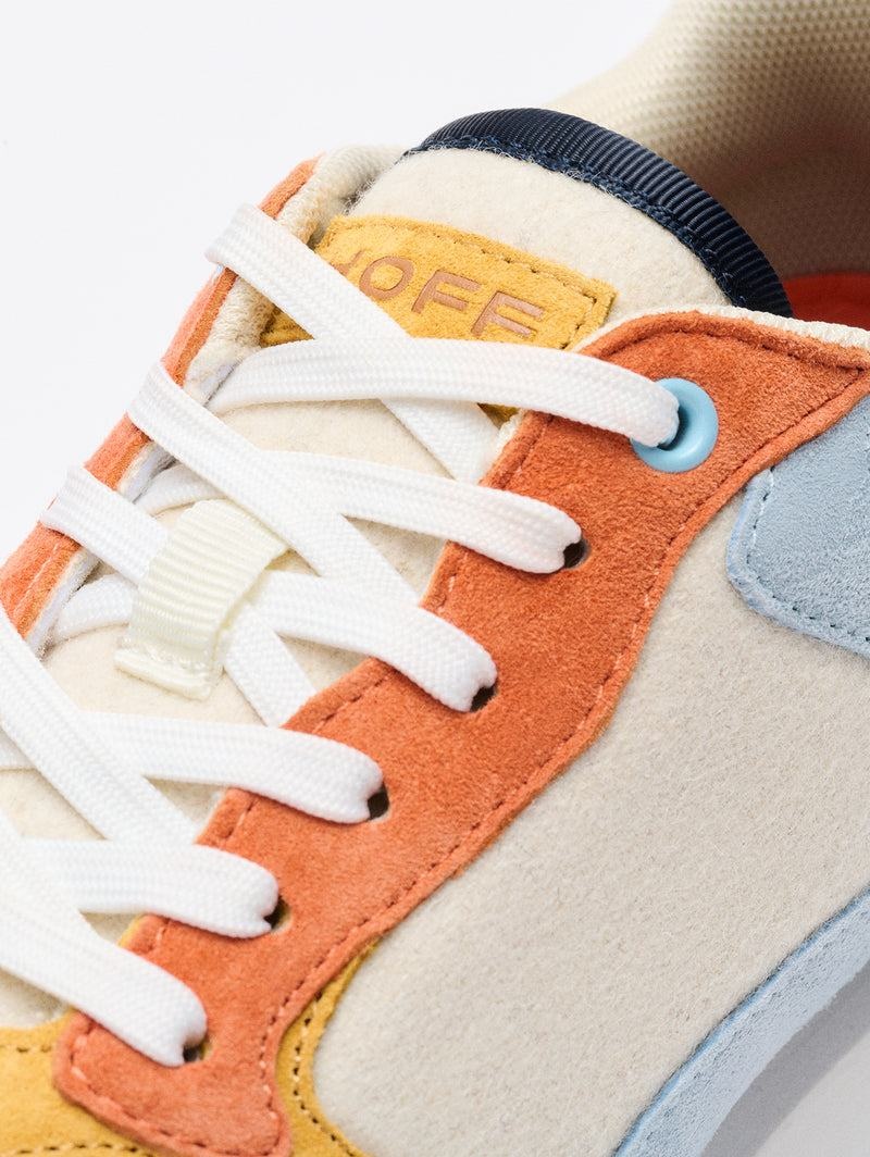 Sneakers Donna Hoff City Charleston Bianche Arancioni Khaki | UEB6847SW