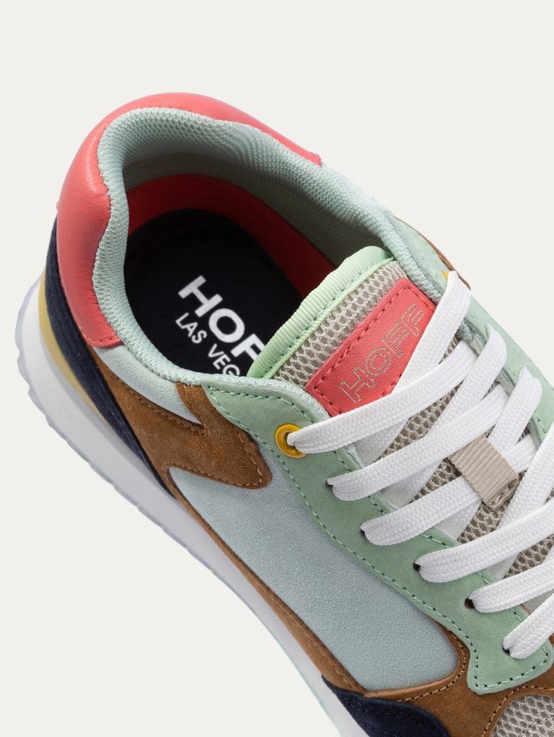 Sneakers Donna Hoff City Las Vegas Verdi Blu Marroni | QJS7453PC