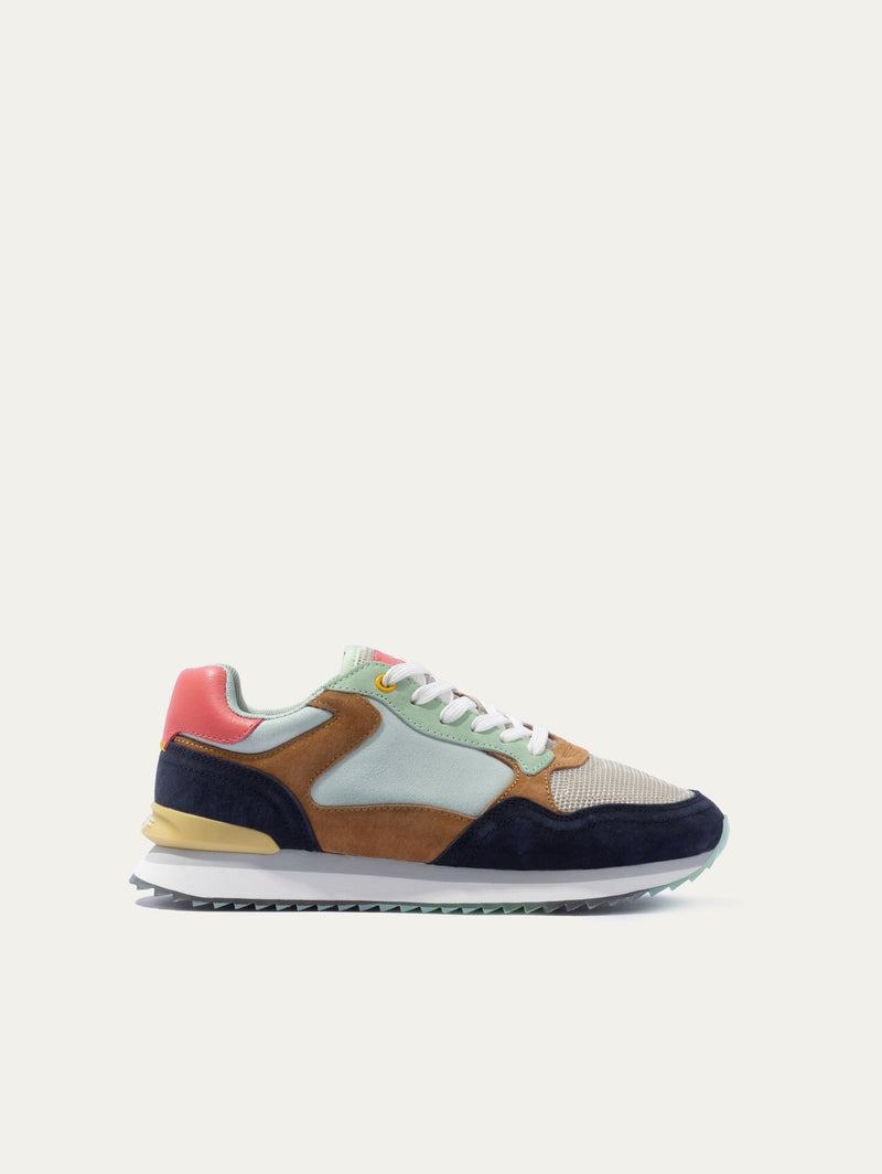 Sneakers Donna Hoff City Las Vegas Verdi Blu Marroni | QJS7453PC