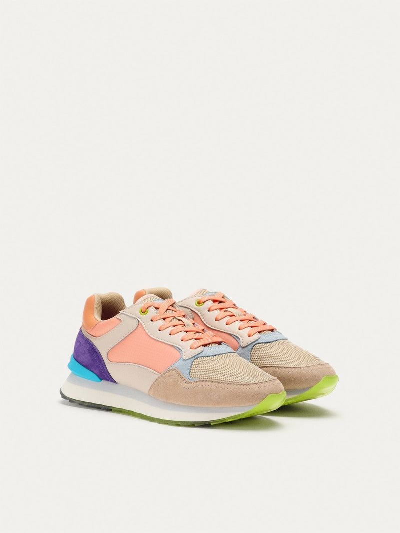 Sneakers Donna Hoff City Lima Khaki Bianche Rosa | TIE8433IU