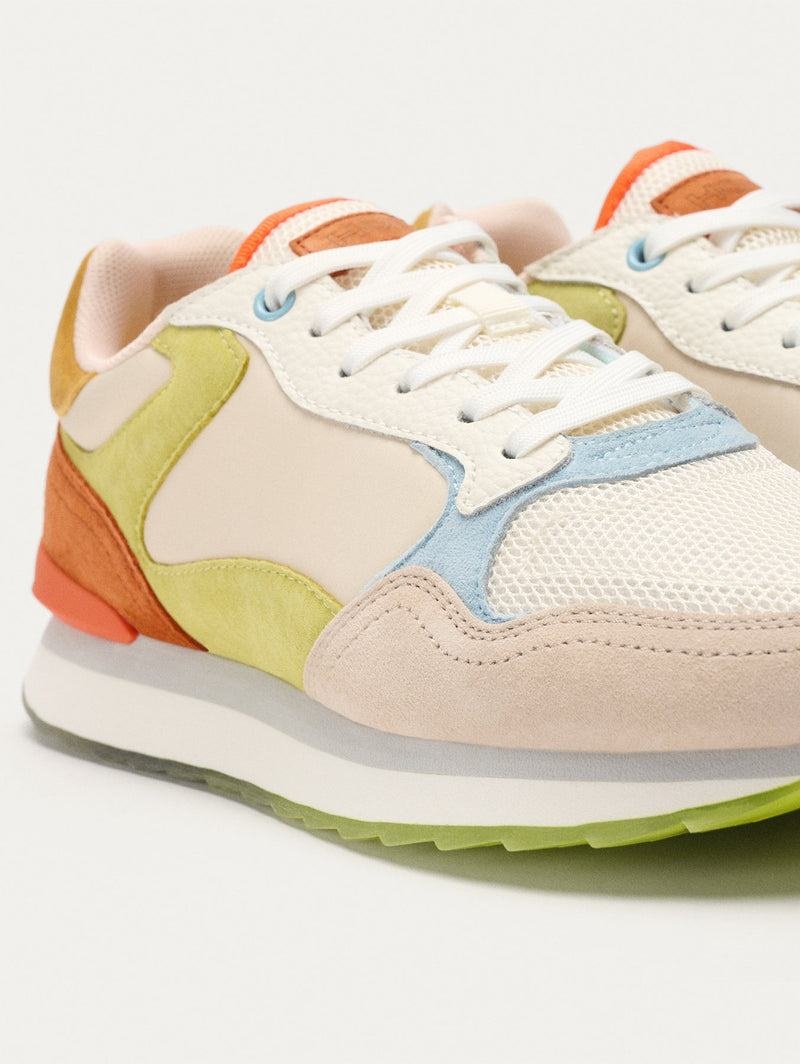Sneakers Donna Hoff City Mallorca Bianche Khaki Arancioni | UQT809UB