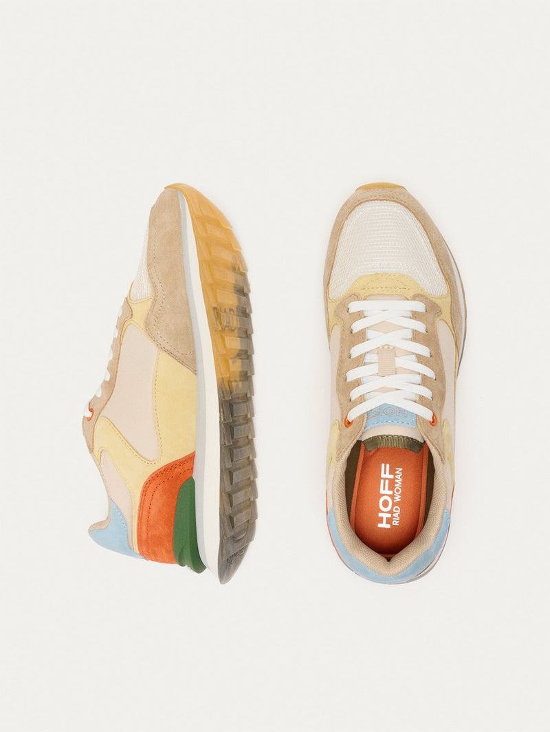 Sneakers Donna Hoff City Riad Khaki Gialle Bianche | HTQ5490AW