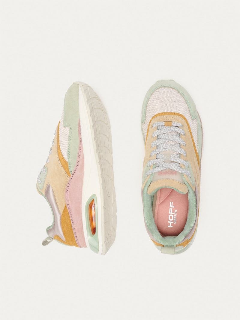 Sneakers Donna Hoff Skyline Griffith Khaki Bianche Rosa | MBX882MV