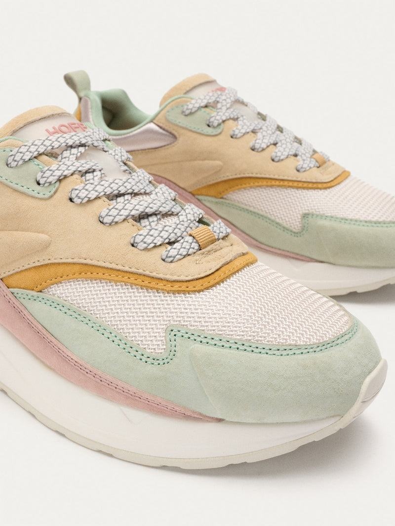 Sneakers Donna Hoff Skyline Griffith Khaki Bianche Rosa | MBX882MV