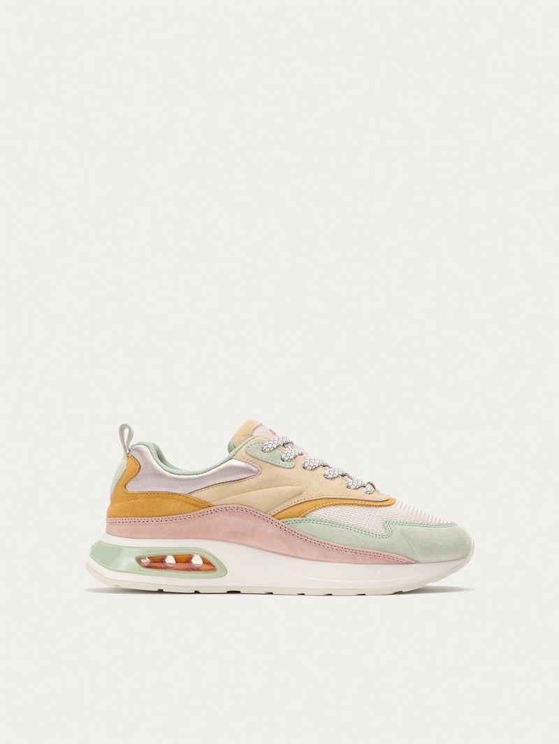 Sneakers Donna Hoff Skyline Griffith Khaki Bianche Rosa | MBX882MV