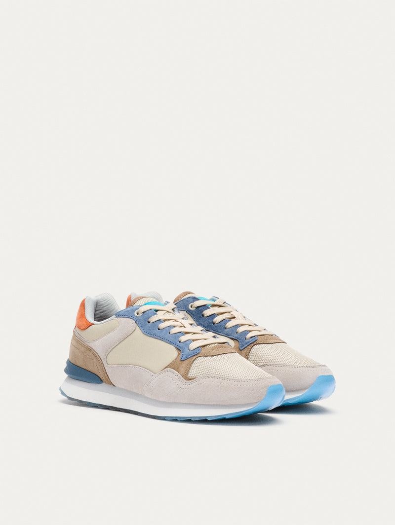 Sneakers Uomo Hoff City Santiago Bianche Grigie Marroni | DJY6735ET