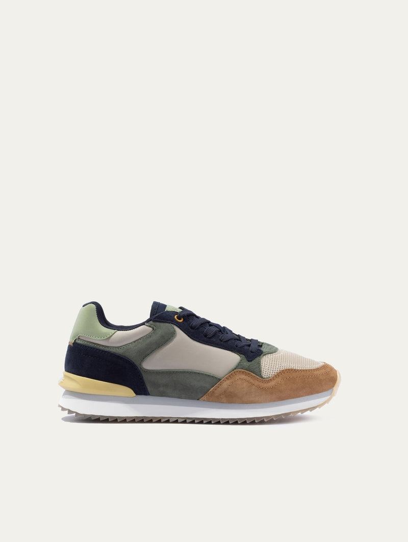 Sneakers Uomo Hoff City Toronto Blu Verdi Marroni | YII238DL