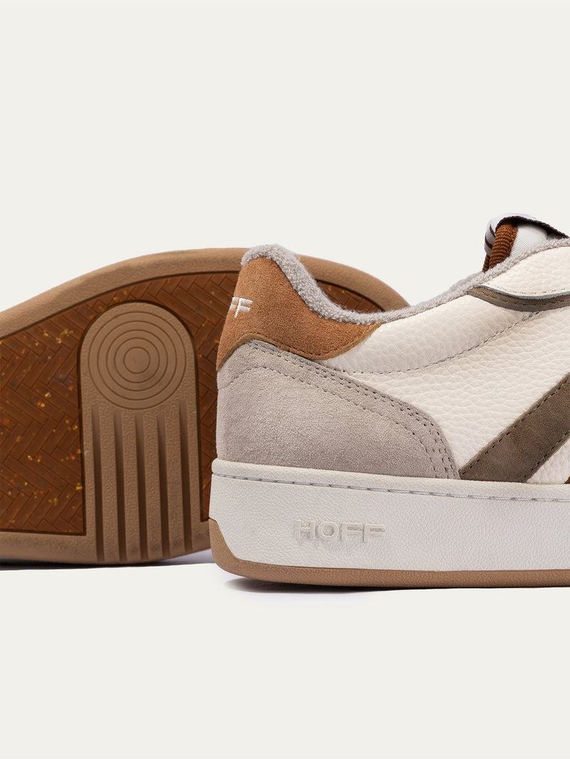 Sneakers Uomo Hoff Metro Trocadero Bianche Grigie Marroni | AXF807ZP